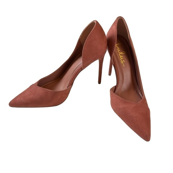 Lulus Satsuki Dusty Rose Suede Heels - Picture 2 of 10